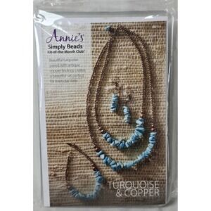 Annie's Simply Beads Kit Of The Month "Turquoise & Copper" BD111 Necklace